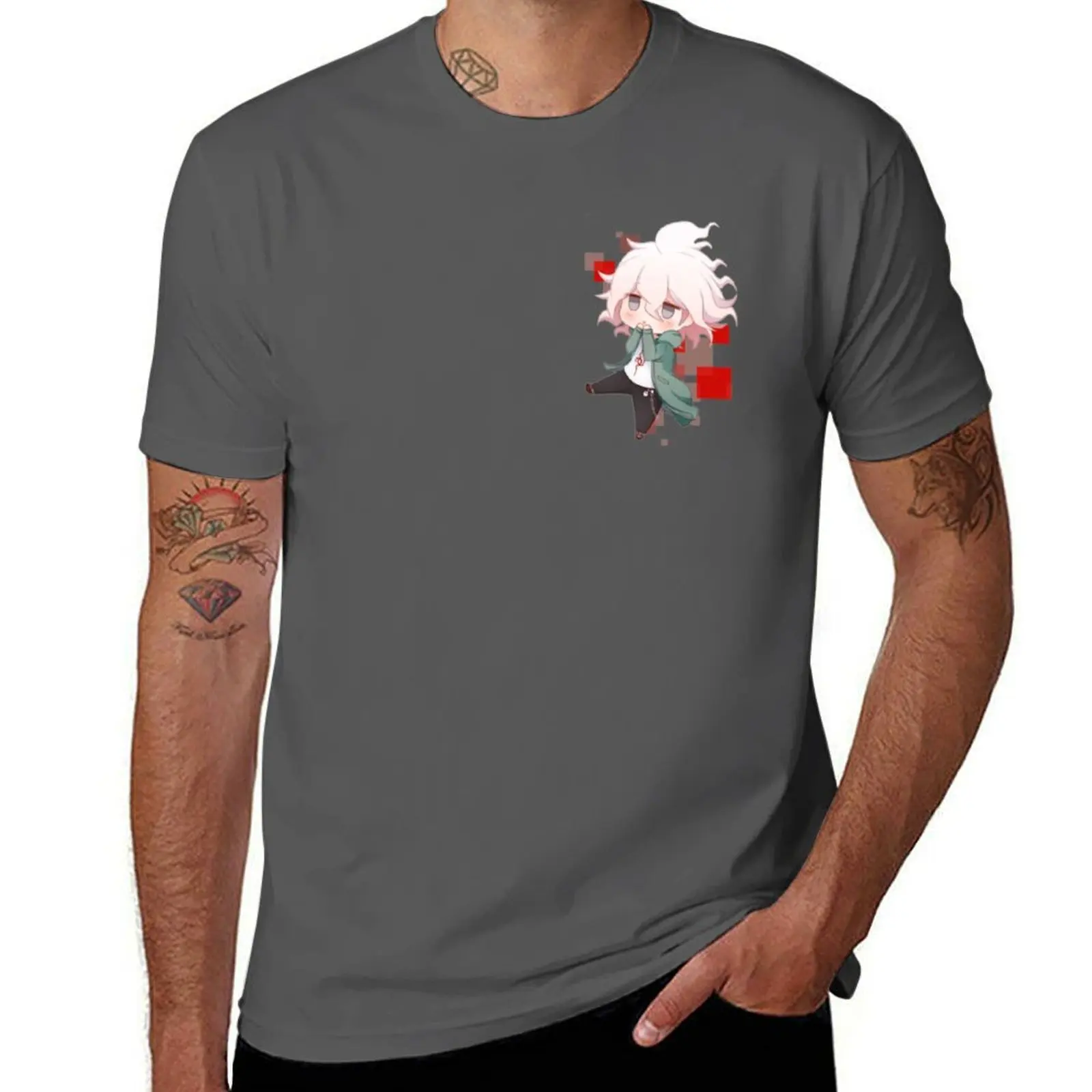 

[Danganronpa 2] Komeda Nagito T-Shirt Everyday Wear Basic Short Sleeve Top