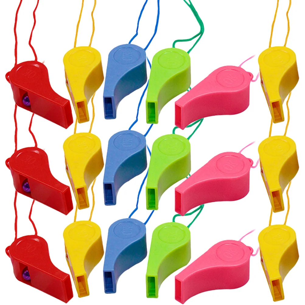 

48 Pcs Toy Whistle for Sports Meeting Referee Training Kids Party Favors Whistles Cheering Plastic Child