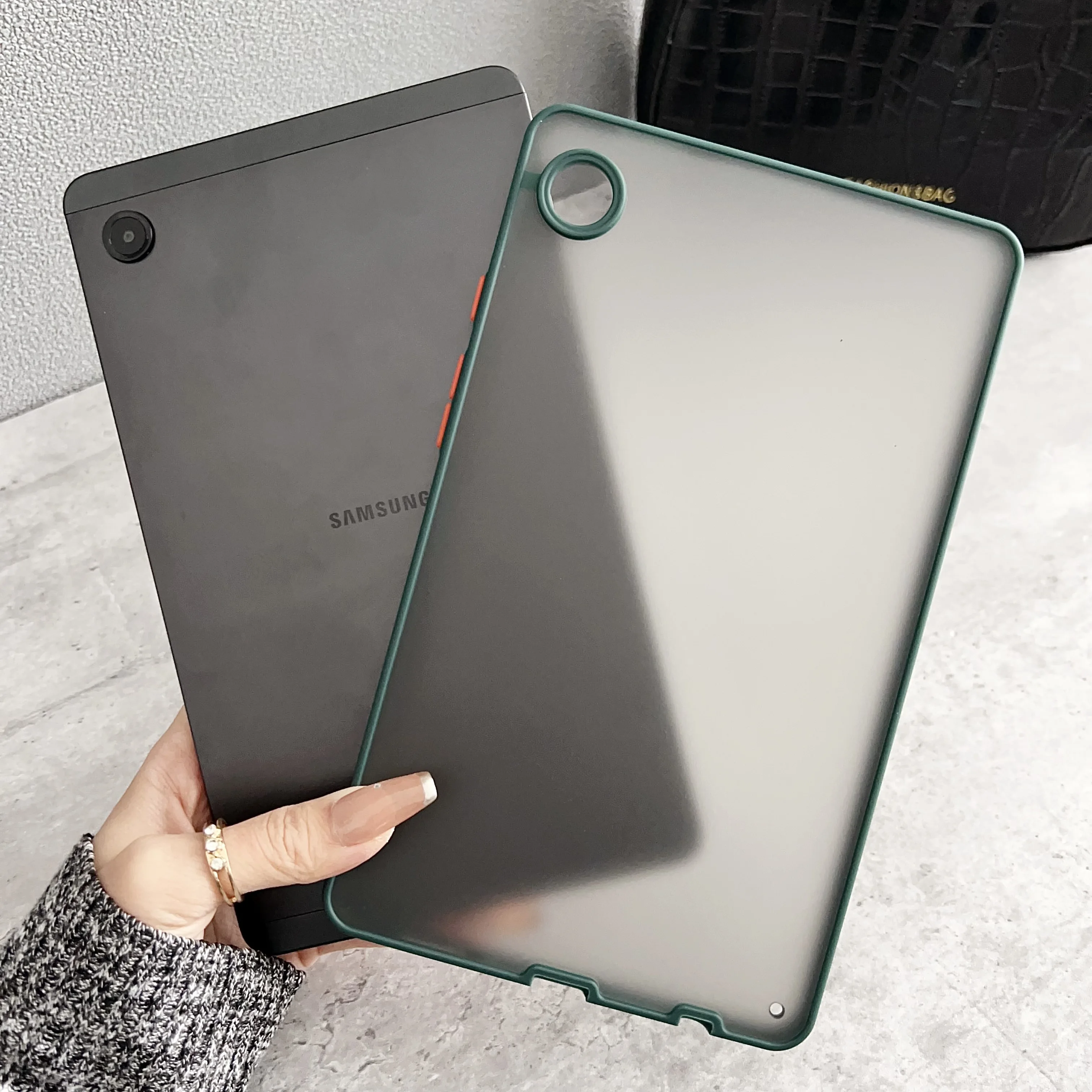 Case For Galaxy Tab S9 S7 FE S8 Plus 12.4inch SM-X810 X816B X610 X616B X800 X806 T970 T975 T730 T735 PC Back Cover Skin-friendly