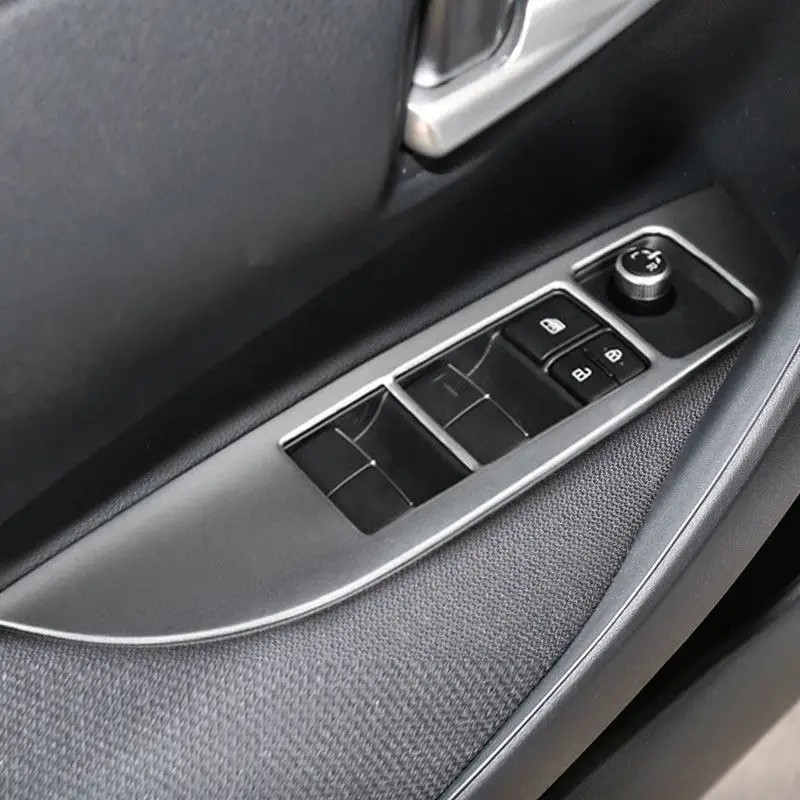 

Для Toyota Corolla E210 2019-2024 автомобильные аксессуары с левым рулем, внутренняя дверь, подлокотник, панель, стекло, переключатель подъема окна, кнопка, крышка, рамка, отделка