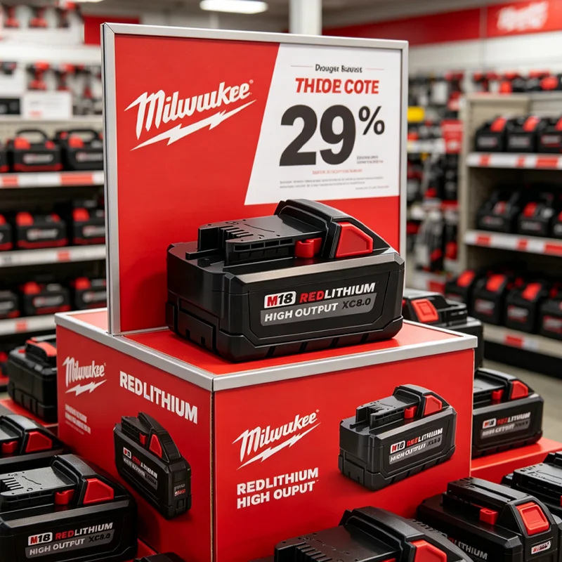 

Original M18 Milwaukee Battery, M18 Battery, M18B6 8.0Ah, Milwaukee 48-11-1860 48-11-1850 1840Tool Lithium Battery