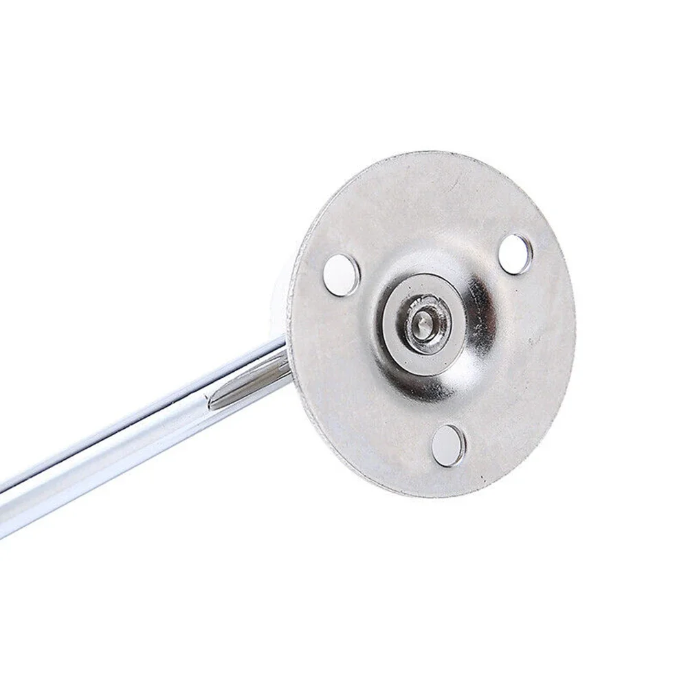 Cabinet Lid Drop Down Hinge High Quality Iron Material Solid Support Rod Triangular Screw Hole Silver Color 230mm Length