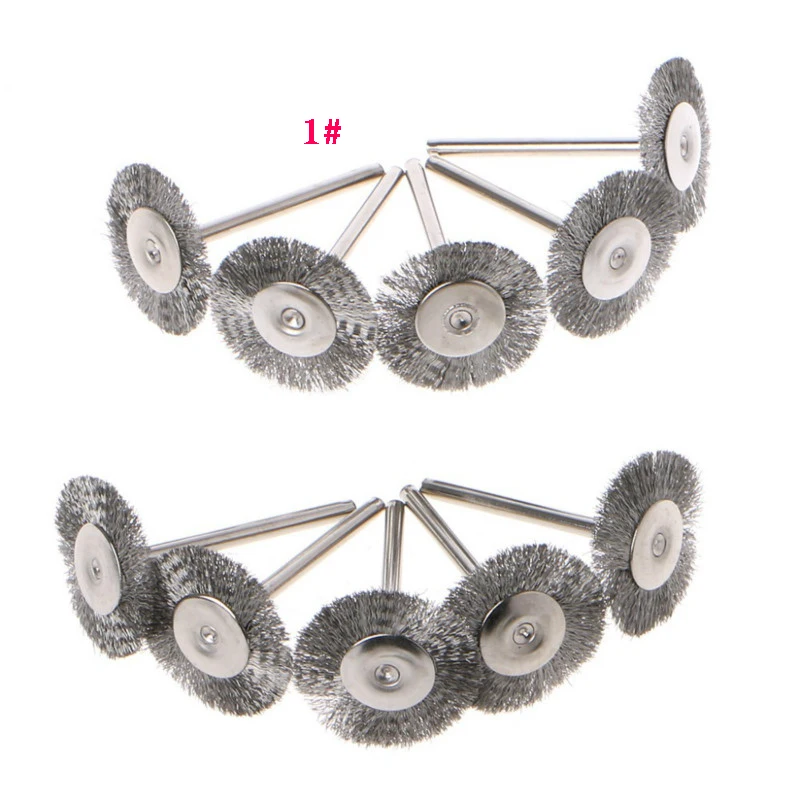 10 pz 18mm/20mm/22mm/25mm/40mm filo matita pennello ruota, per utensili rotanti Die Grinder Mini trapano lucidatura accessori