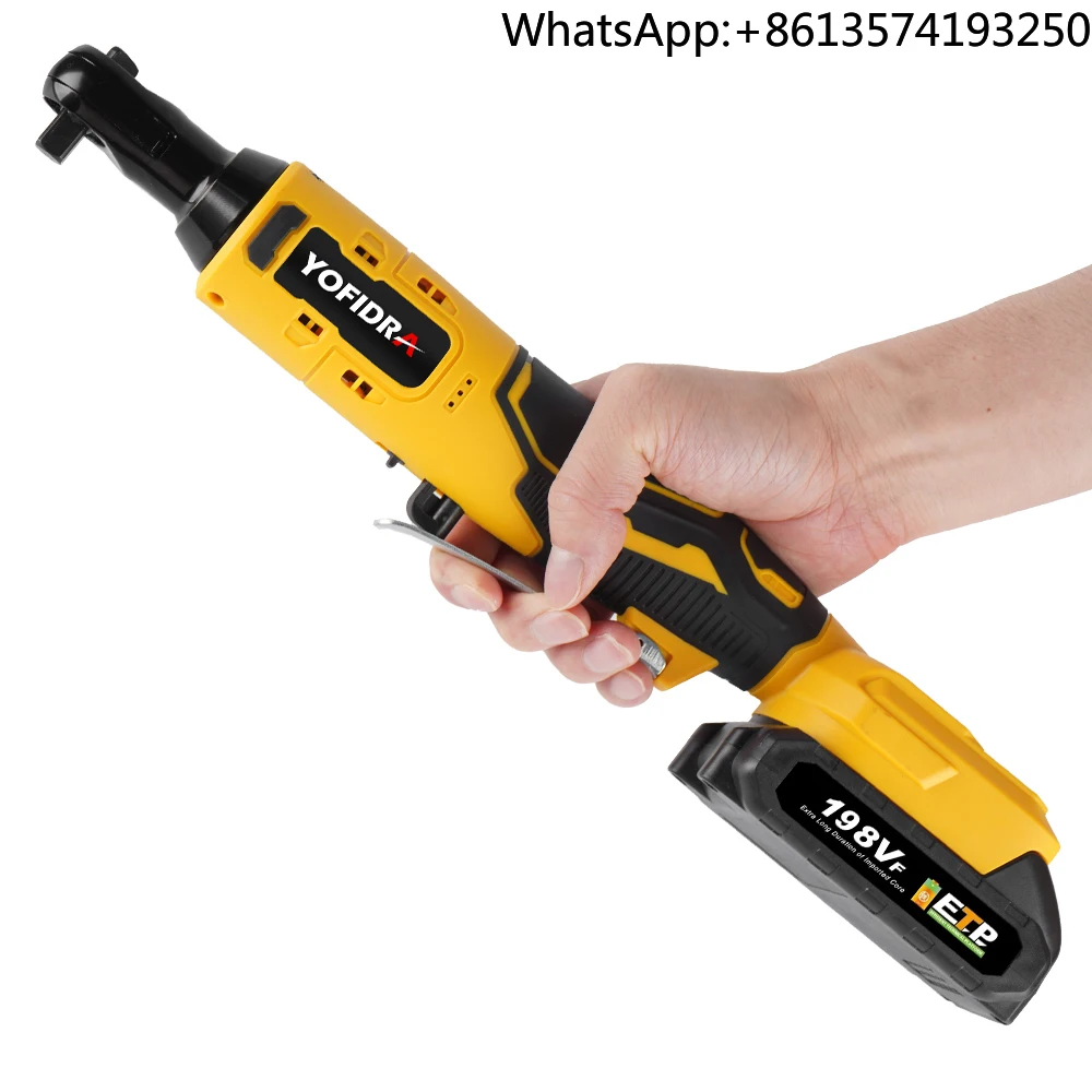 

200n.m Brushless Electric Wrench Ratchet 3_8 Inch Cordless Handheld Rechargeable Repair Power Tool for Makita Battery