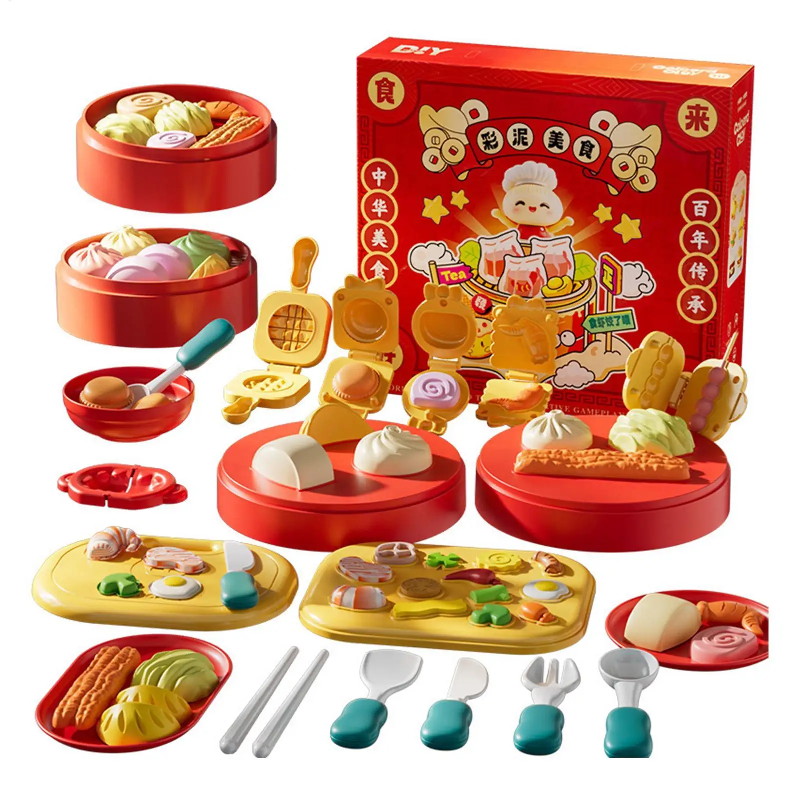 

Набор для лепки китайской кухонной еды из глины для детей: развивающий набор для творчества и ролевых игр для мальчиков и девочек на день рождения, праздники и другие мероприятия