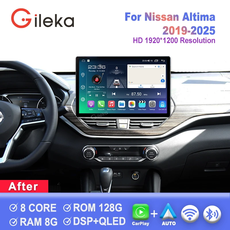 

13.1 Inch For Nissan Altima 2019-2025 Car Radio Carplay Android Auto Multimedia Player GPS WiFi