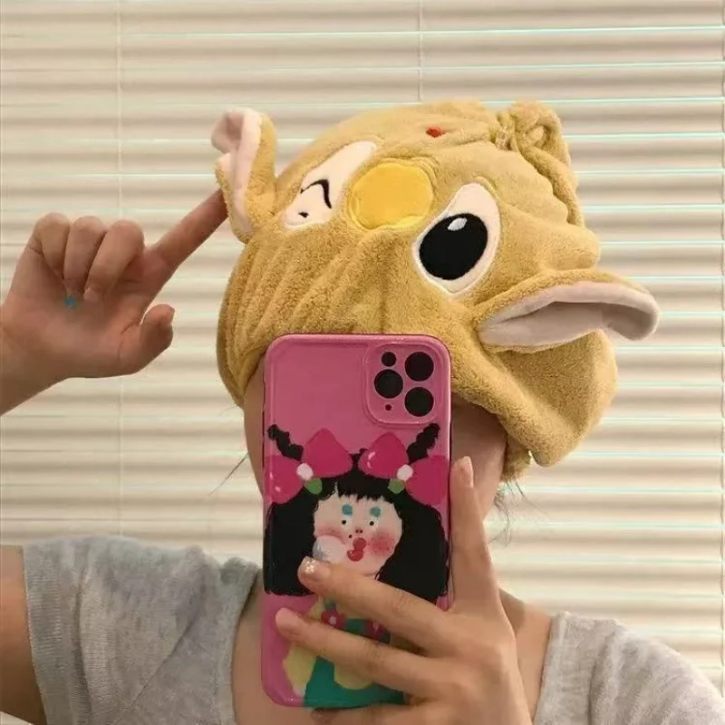 Mode Stitch Droog Haar Handdoek Vrouwen Koraal Fluwelen Drogen Wrap Sterk Water Douche Hoed Afvegen Bad Hoeden Tool Kids Geschenken