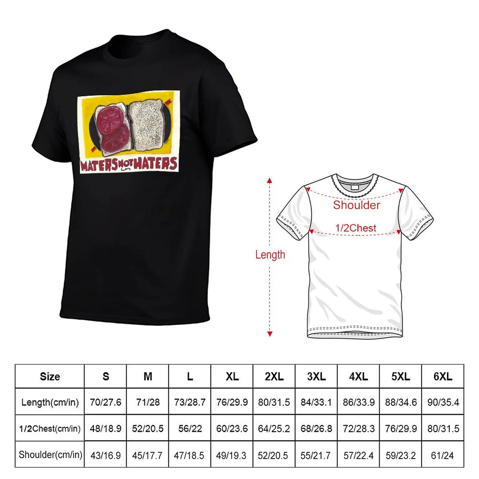 Maters Not Haters T-Shirt Thanksgiving Casual Tee