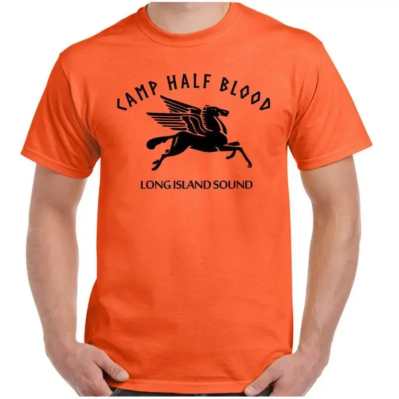 Camp Half Blood T-Shirt Percy & The Lightning Thief Mens Funny Movie Film Fan