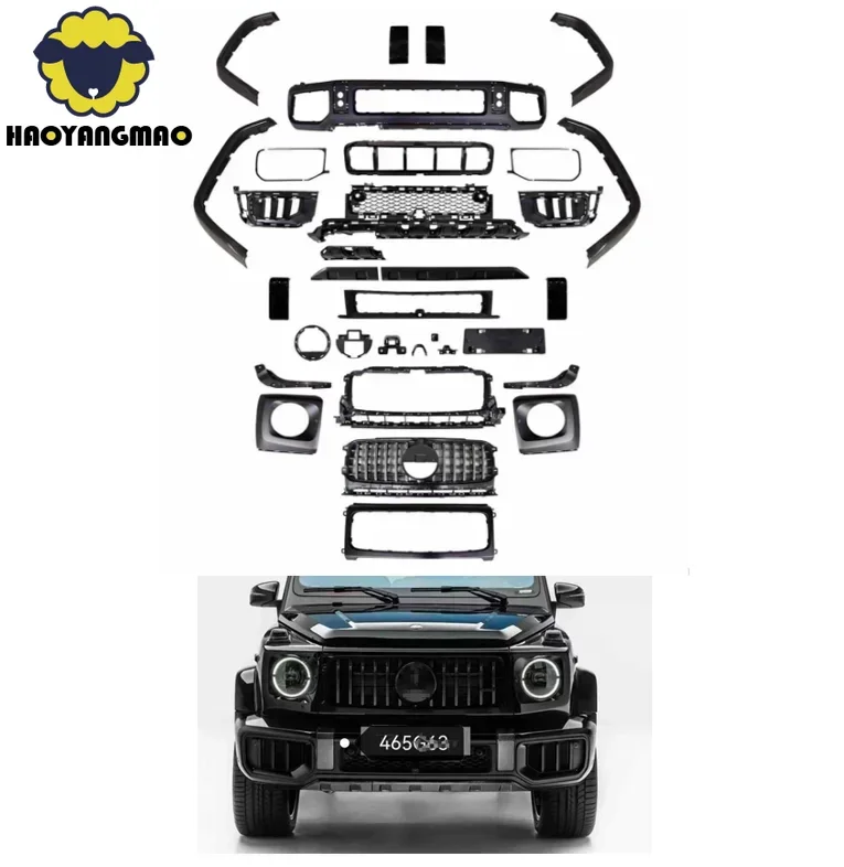 

Front Body Kit for W464 G550 G500 to W465 G63 Style 2025 Look for Mercedes G Class G63 2018 - 2024 for Classic Auto Part