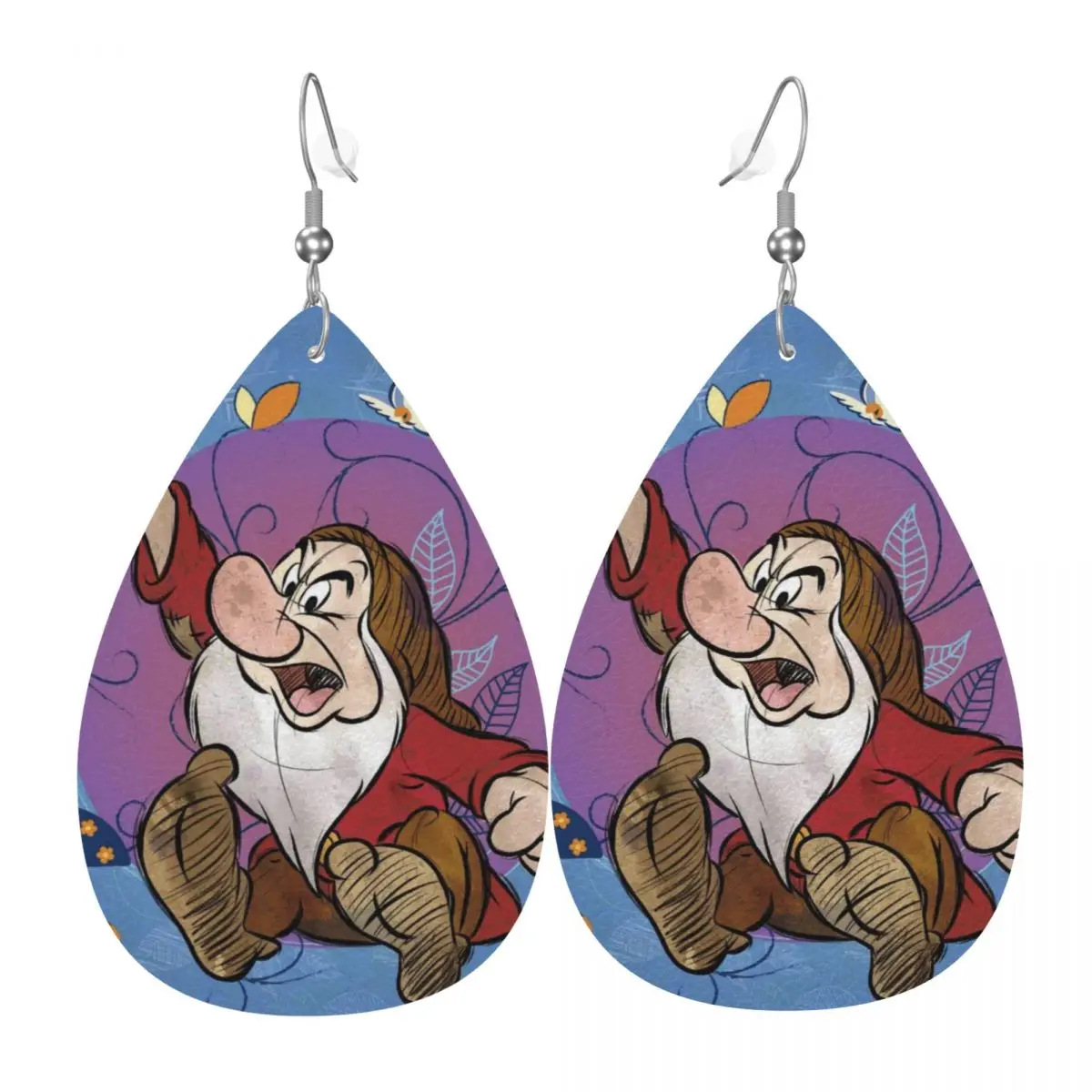 

Индивидуальные серьги-подвески «Белоснежка и семь гномов» из кожи для женщин, модные, на День святого Валентина