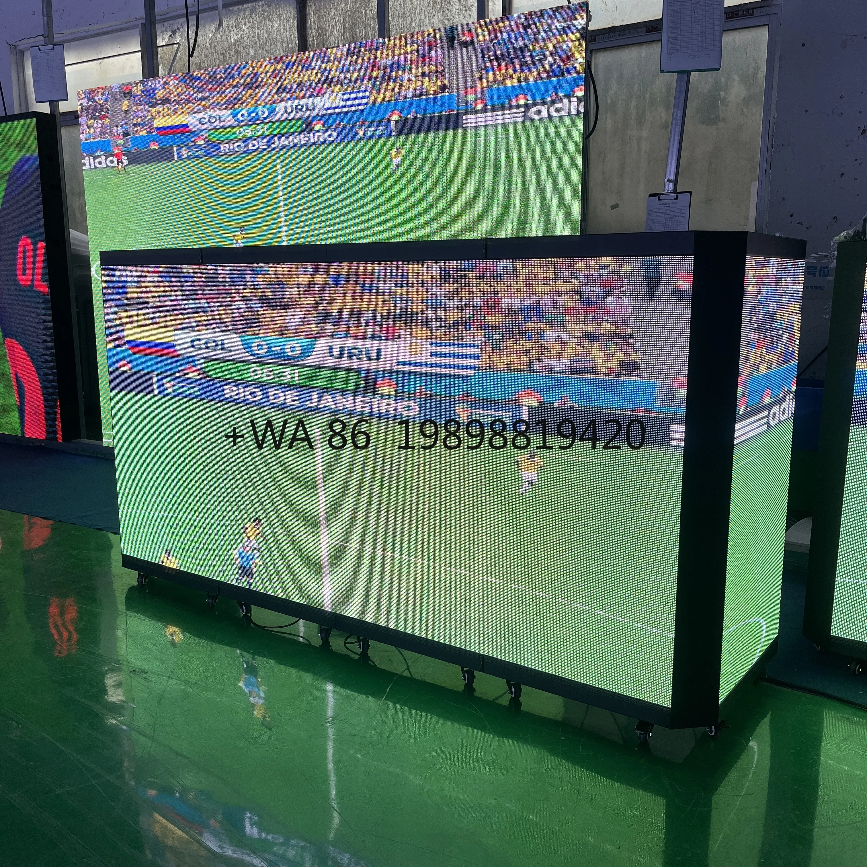Outdoor LED Screen for DJ Booth P3.91 Foldable LED Panel DJ Booth Stand Display Front Desk, Custom Size  Foldable