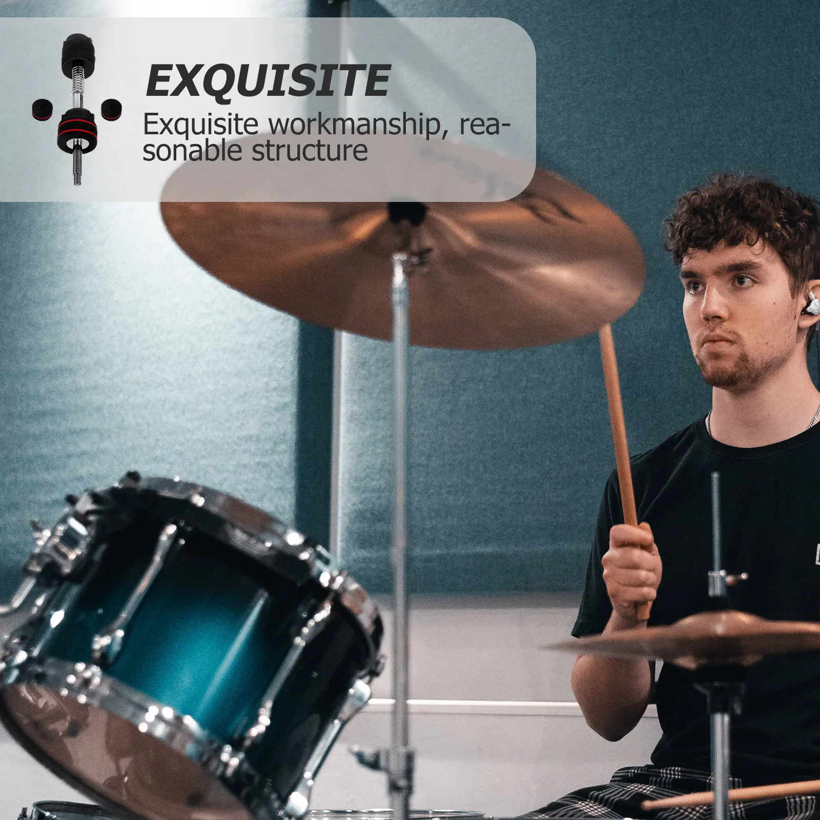 

Quickly Remove The Cymbal Cap Drum Nuts to Disassemble Stacker Release Black Accessories