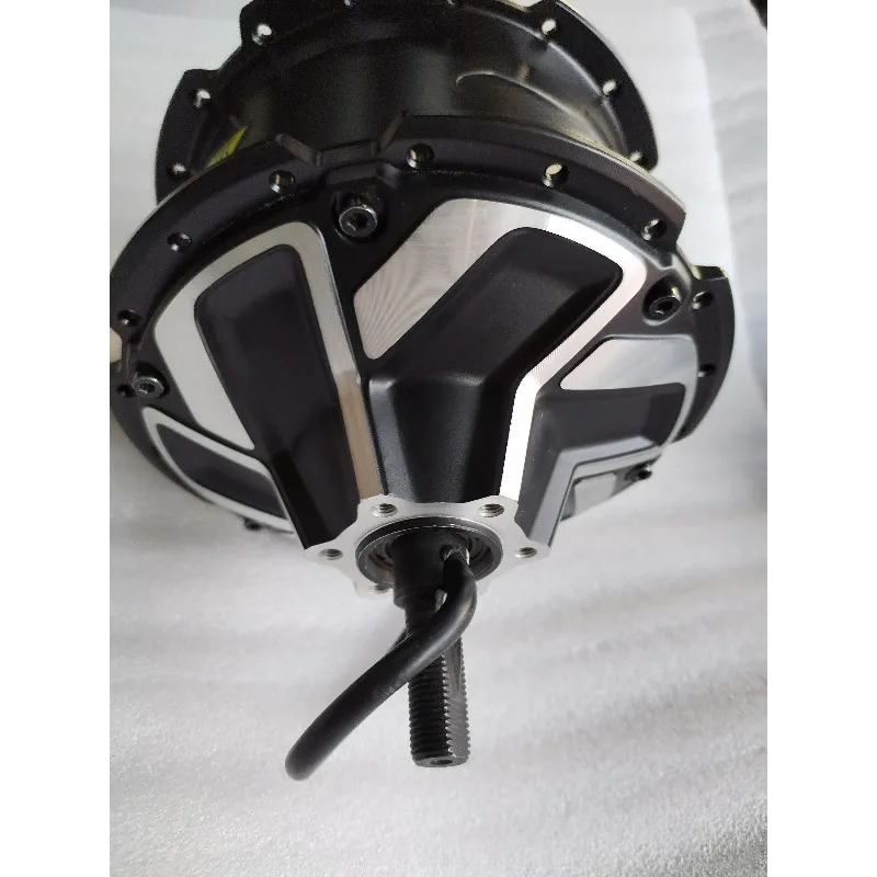 ATV snowmobile rear wheel motor 48vv500W cassette flywheel brushless toothed motor, disc brake left outlet