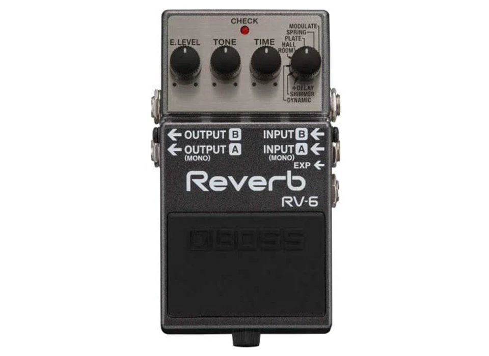 BOSS Reverb Guitar Pedal RV-6 compact and versatile reverb pedal with rich,expansive soundDial  rv6