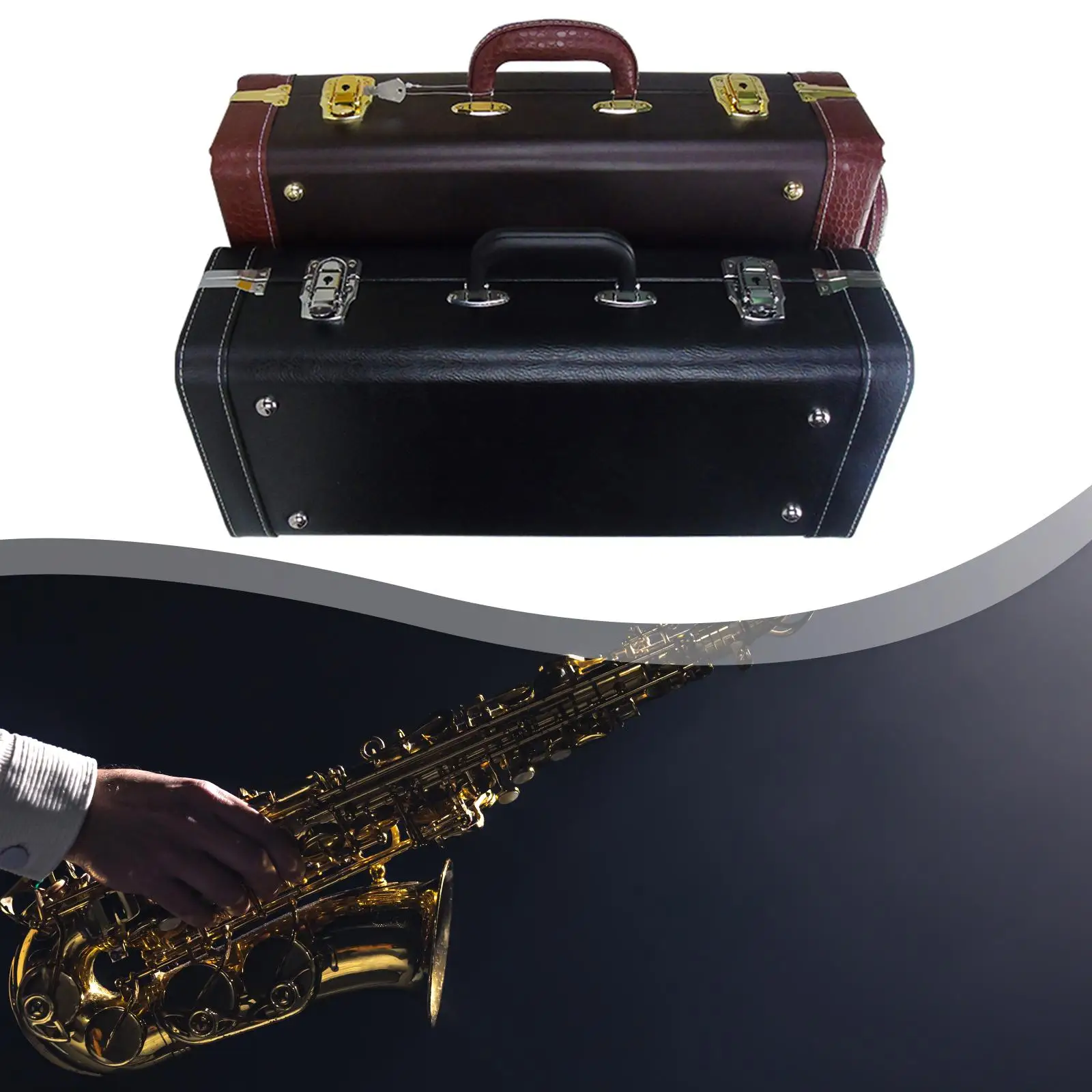 

Trumpet Case Protective Professional Portable for BB Horn Storage Box Carrying Case Musical Instrument Accessory for Performance