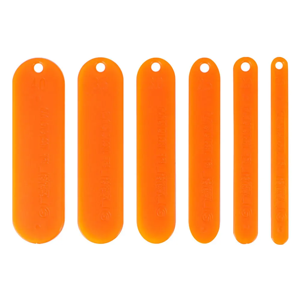 

6Pcs Durable Plastic Weaving Shuttles Fishing Net Repair Tool Kit Multifunctional Netting Needle Accessories Orange