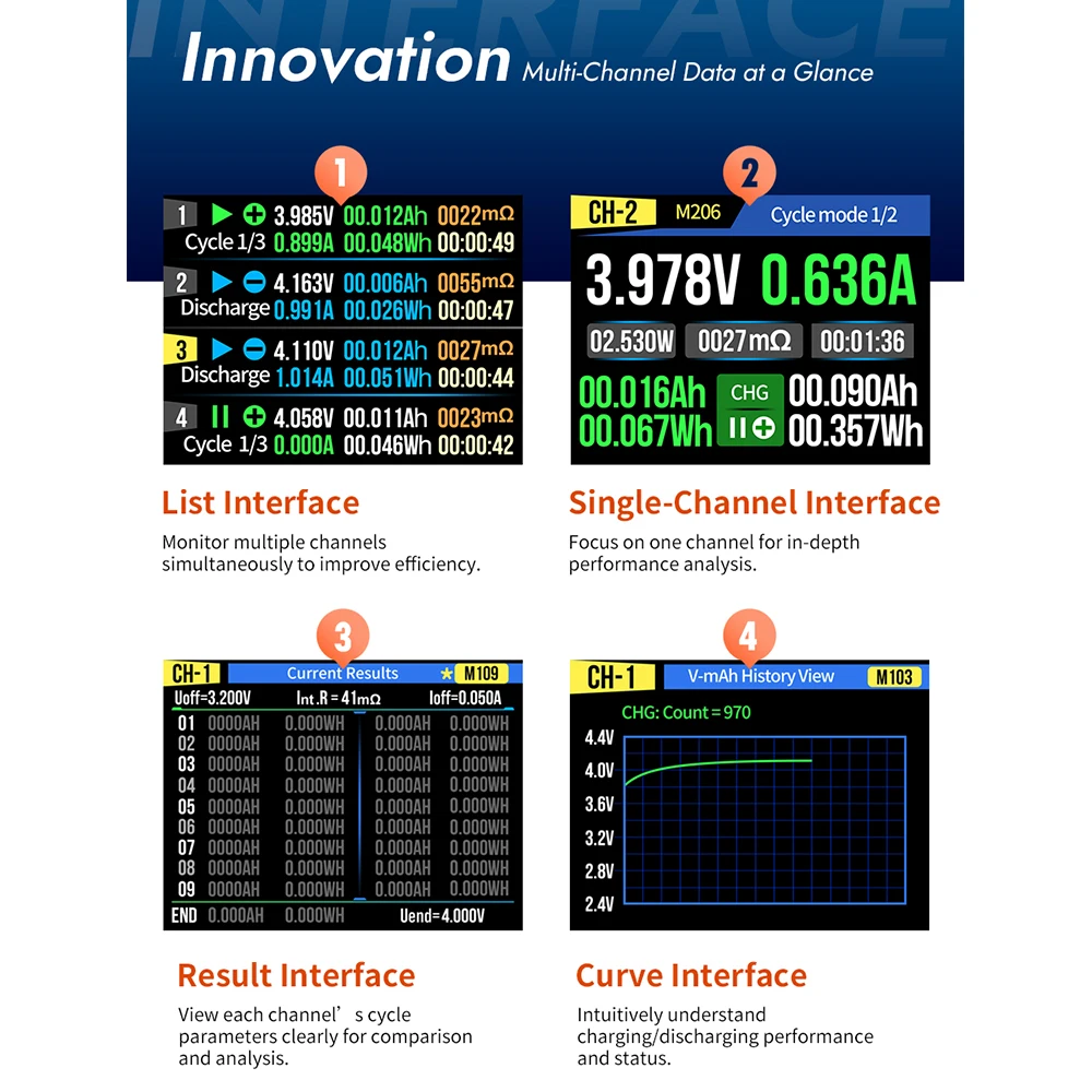 18650 اختبار قدرة البطارية ليثيوم كاشف المقاومة الداخلية حماية متعددة تهمة وحدة التفريغ شاحن البطارية #5