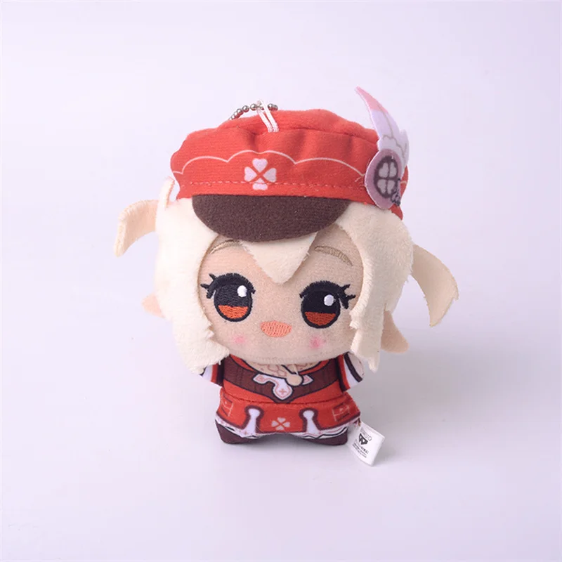 10CM Anime Game Genshin Impact Plush Pendant Toy Zhongli Venti Ajax Klee Xiao Cartoon Cosplay Stuffed Plush Doll Decoration Gift