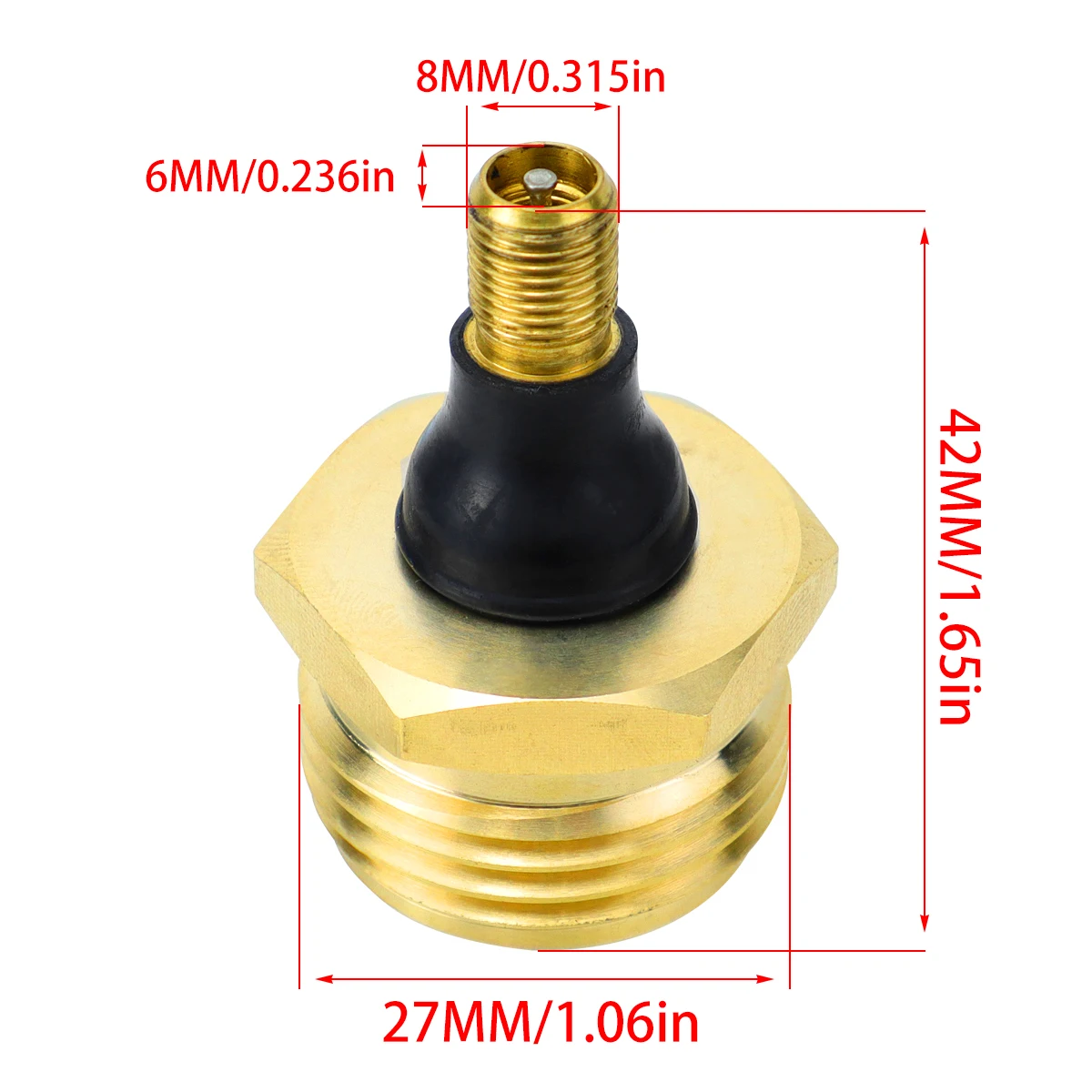 RV anti freezing air vent, RV water pipe inflation port, suitable for campers, RVs, and station wagons