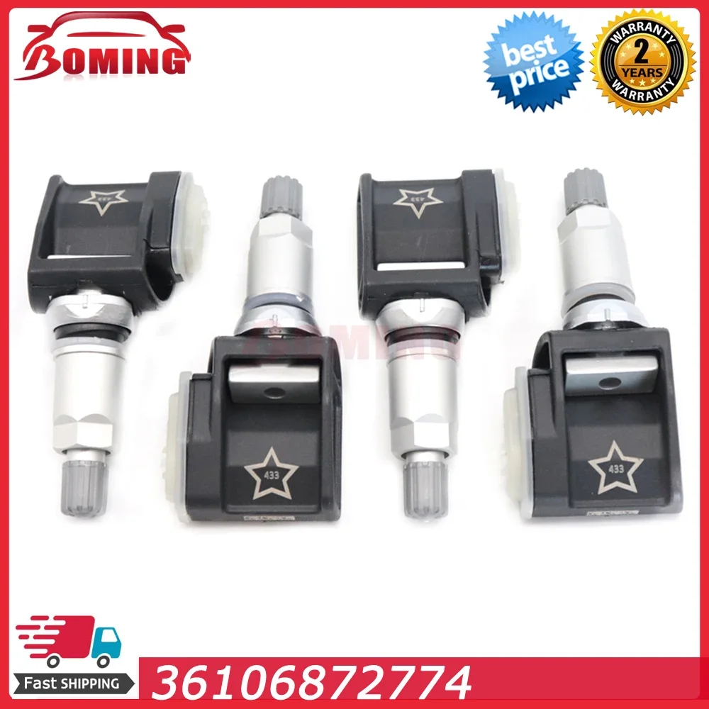 4PCS 36106872774 New Car Tire Pressure Monitor TPMS Sensor For BMW 5 G30 G31 G38 F90 M5 6 G32 GT 7 G11 G12 X3 G01 X4 G02 X5 G05