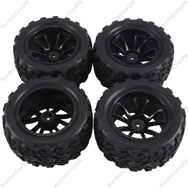 

12Mm Hex 1/10 RC Truck Wheels and Tires for Traxxas Rustler 2Wd 4X4 VXL Redcat Durable