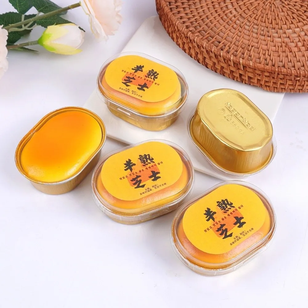 لعبة تململ إسفنجية حسية لتخفيف التوتر على شكل خبز الجبن مقلد خبز الجبن المحمولة لعبة الضغط الناعمة هدية