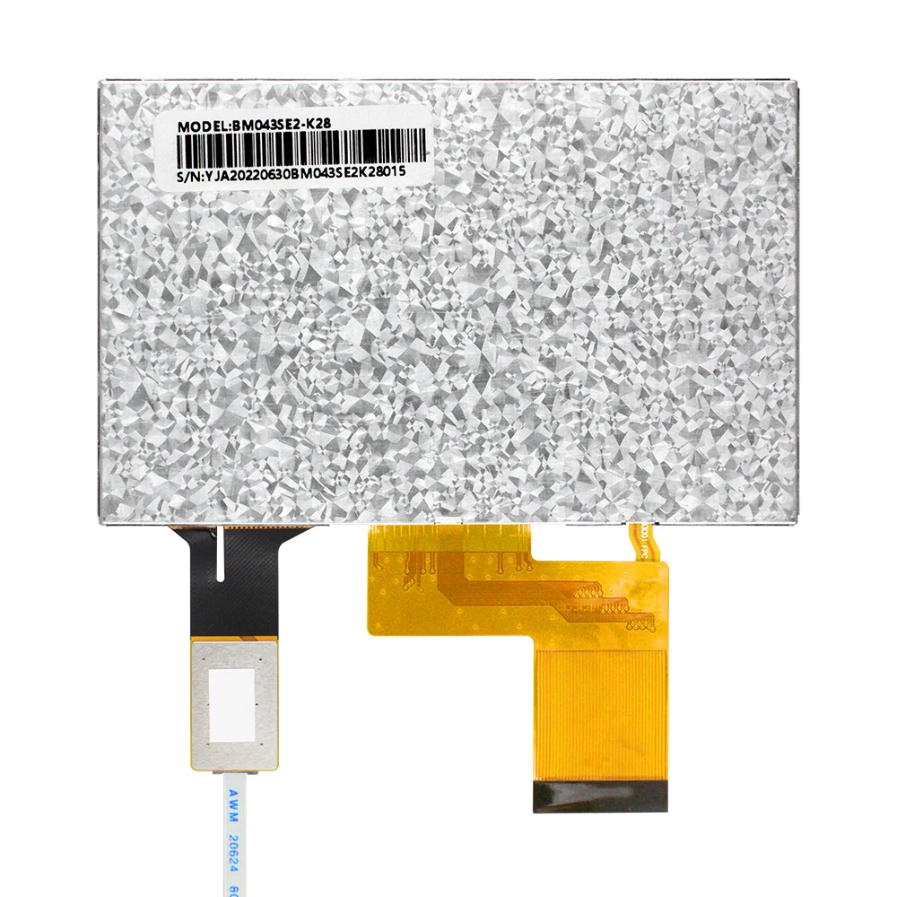 Tela LCD capacitiva/resistiva do painel de toque de 4,3 polegadas 480*270 LCD dispaly