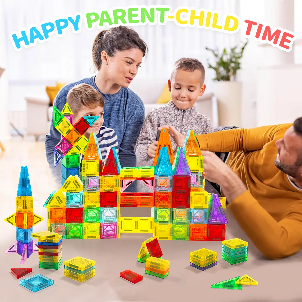 Blocs de Construction magnétiques, ensemble de Construction, jouet éducatif sensoriel Montessori pour enfants, garçons et filles, cadeau 50/110/150 pièces