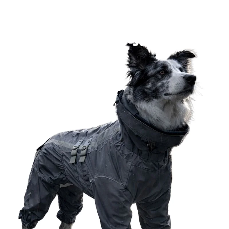 Outdoor reflective jacket dog reflective raincoat windproof dog clothes small medium and large dog