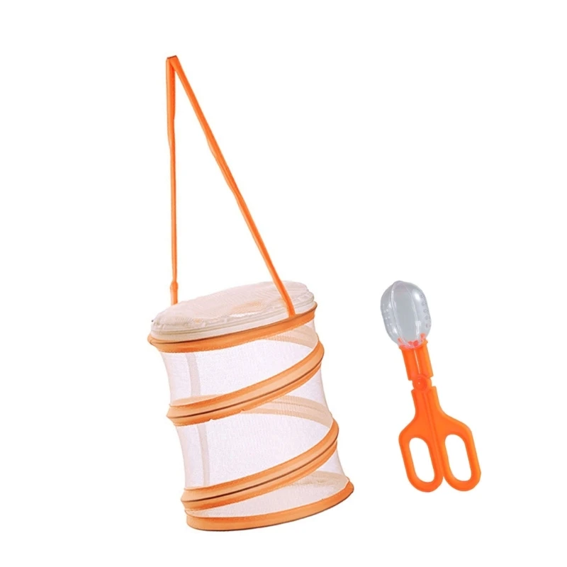 Kids Outdoor Adventure Insect Catching Butterfly Cage Clamp Set for Exploration Children Insect Grabbers Set for Camping