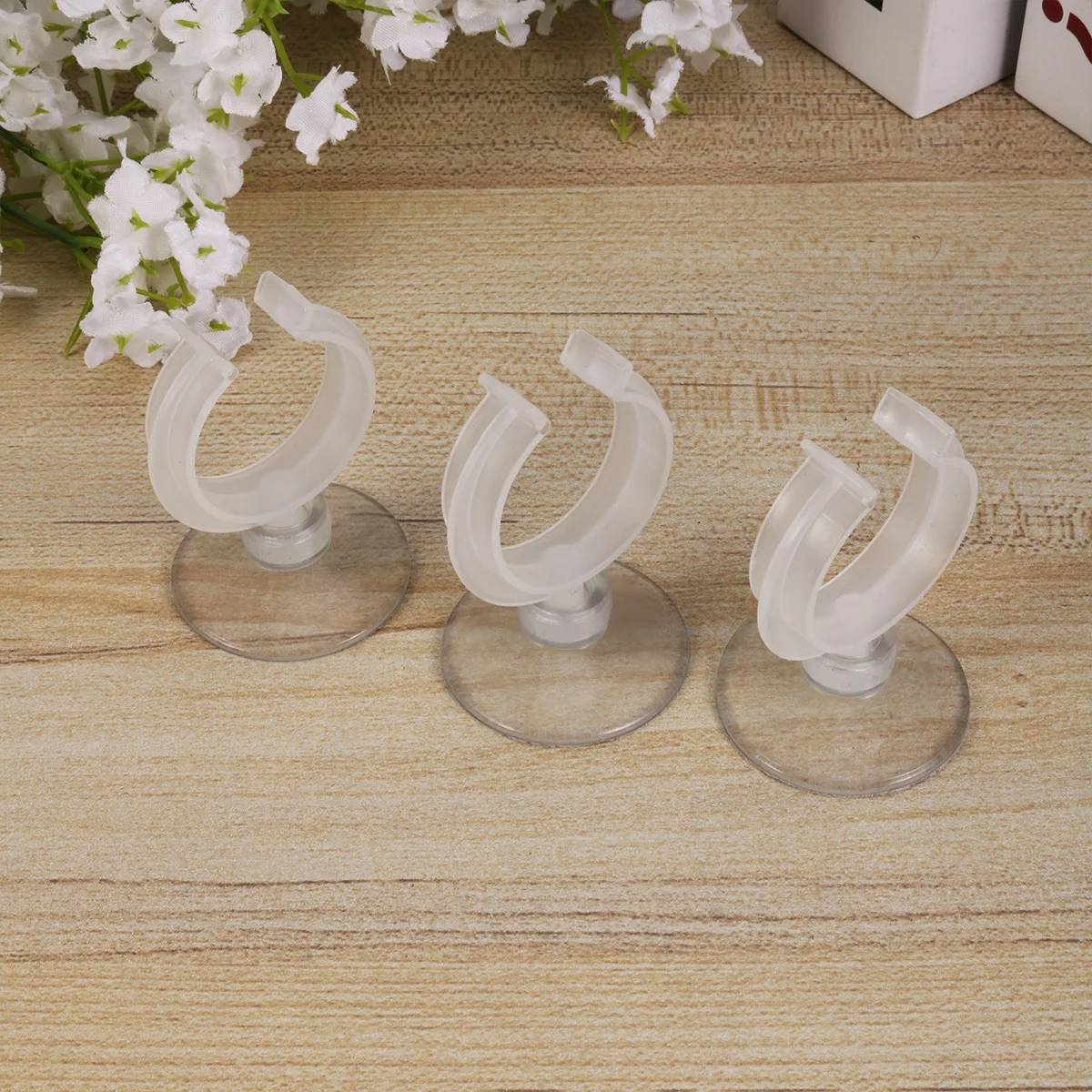 

6Pcs Aquarium Water Pipe Clamp Acrylic Durable Fixed Clip Fish Tank Holder Suction Cup Design Practical 32mm Water Clip