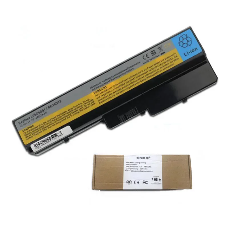 

4400mAh L08S6C02 LO806D01 L08L6C02 L08L6Y02 L08N6Y02 Laptop Battery for LENOVO IdeaPad Y430 V430A V450A G430 G450 G530 G550 N500