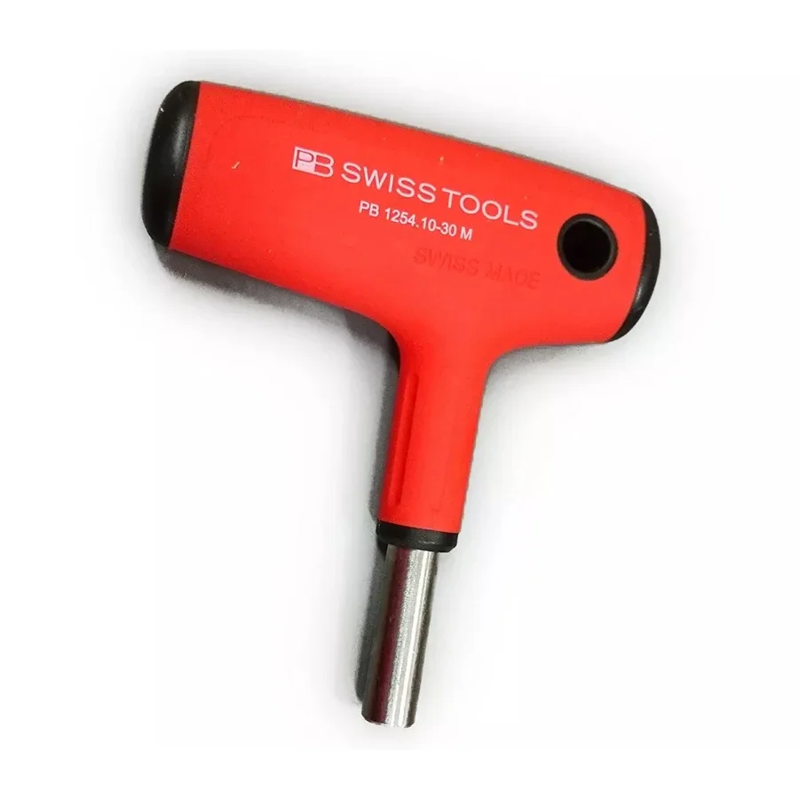 PB SWISS TOOLS Swiss T-Shape Screwdriver Handle Magnetic Interchangeable Bits 1254.10-30 M Powerful Extension Multifunction