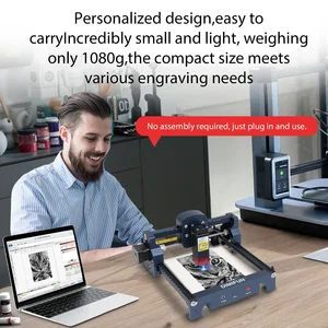 Mini makine, deri ve akrilik işçisi için lazer kesici, CNC, mavi 4,5 W, 445 ± 5 nm ile profesyonel bir kayıttır Makinedeki en iyi 10 satış, lazer 60x40-no. 10