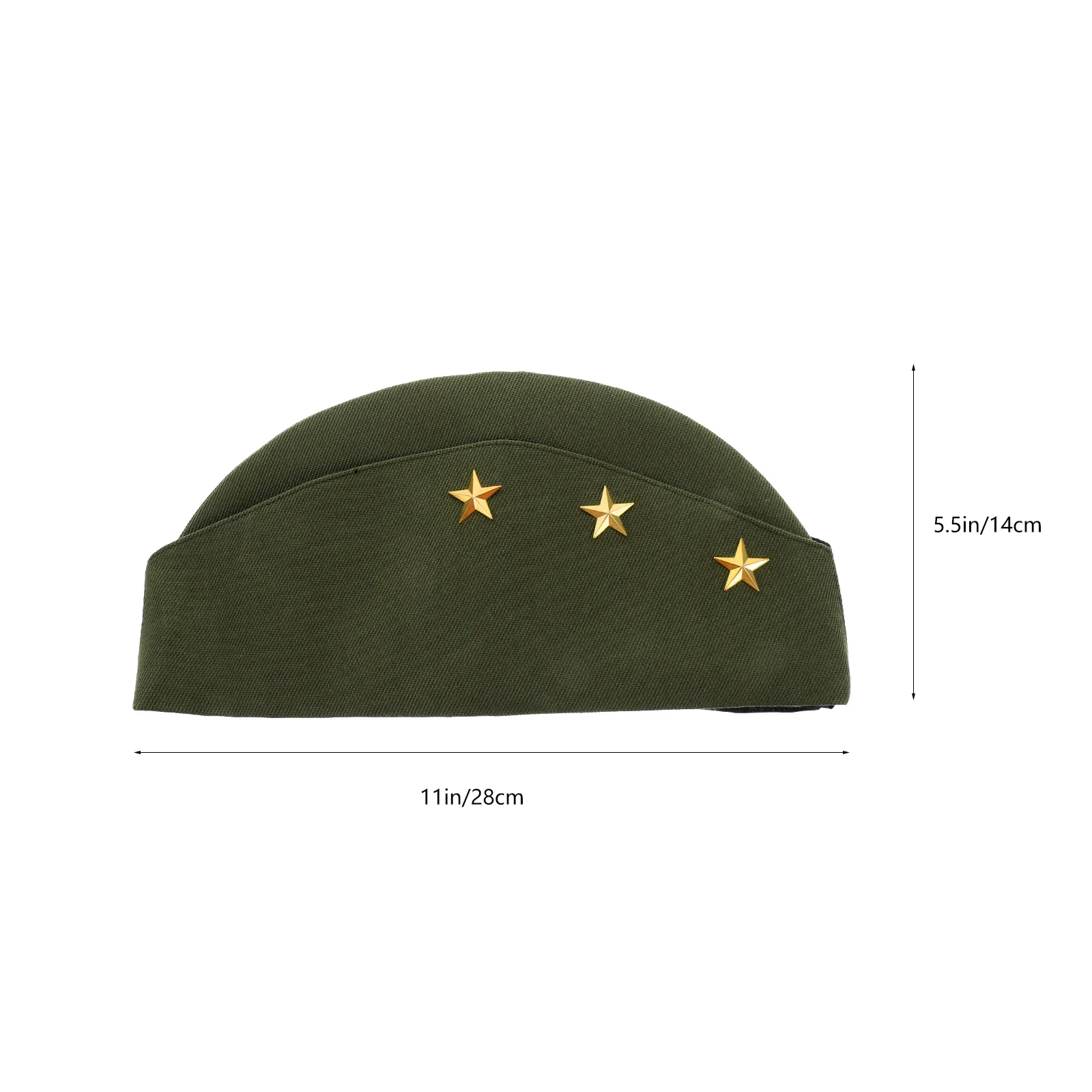 Sailor Dance Hat Army Green Canvas Beret Stylish Vintage Peak Cap for Square Dance Performance Party Fan Military Cap