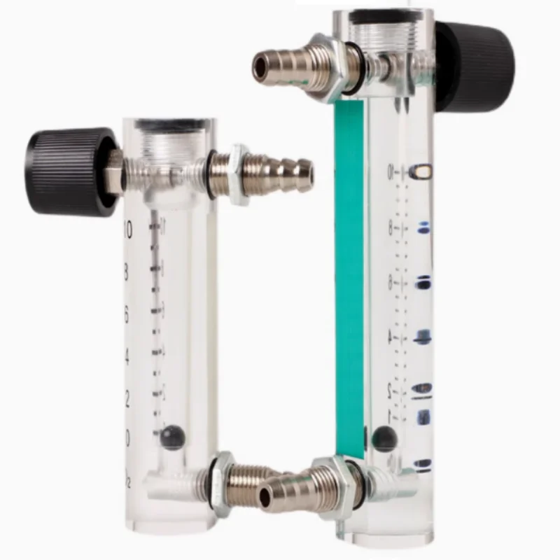 Picture 5: Oxygen flowmeter adjustment control for 1.5L/3L/5L/10L transparent glass oxygen chamber flowmeter
