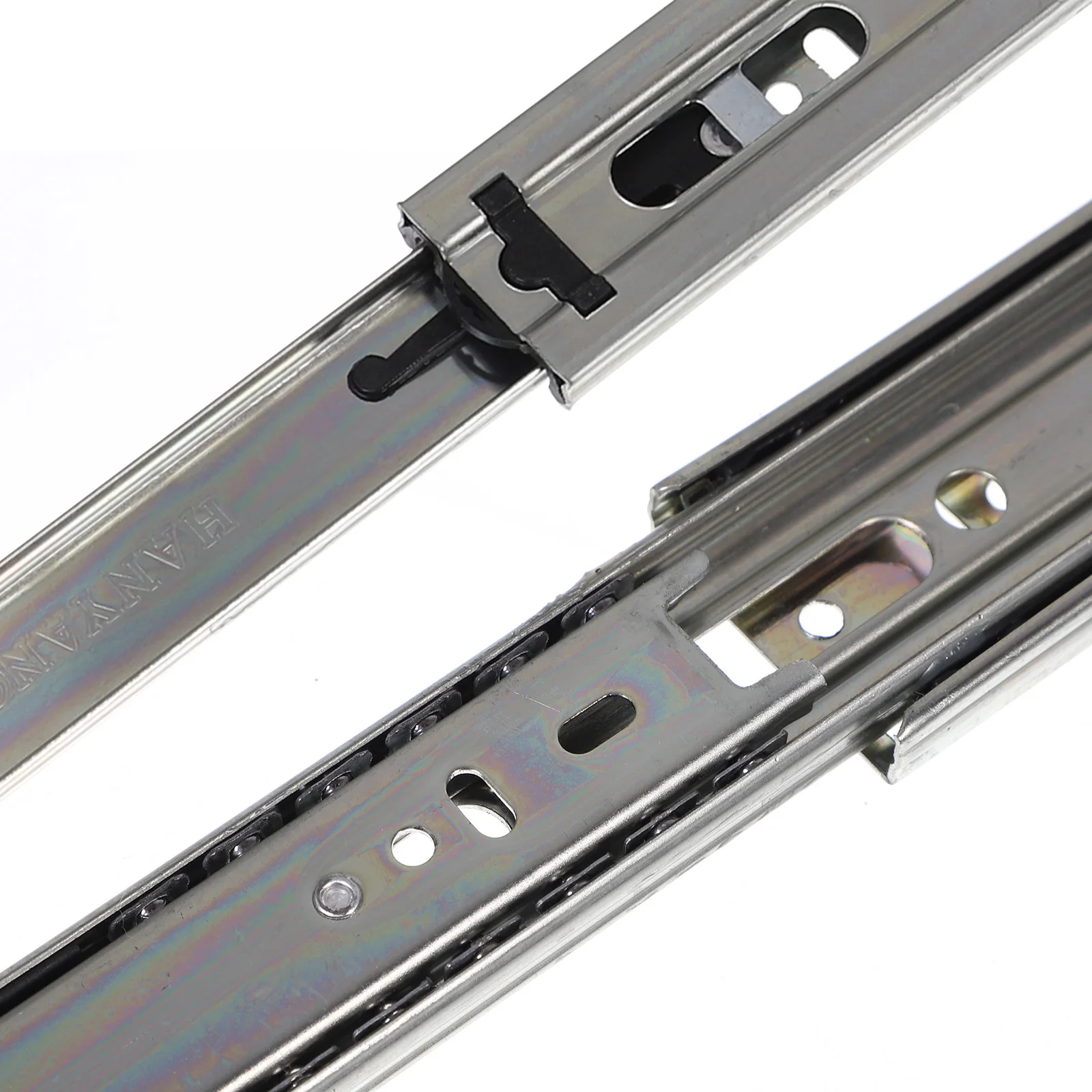 

2pcs 10 Inch Slides Full Extension Side Mount Cabinet Drawer Guide Rail Steel Ball Bearing Smooth Gliding For Filing Desk