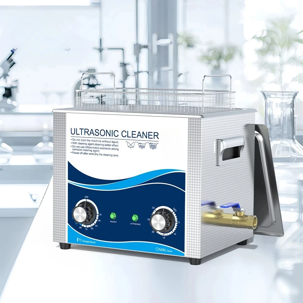 10L Mechanical Heating Ultrasonic Cleaner 240W/360W Vibration for Hardware Bearing Oil Removal