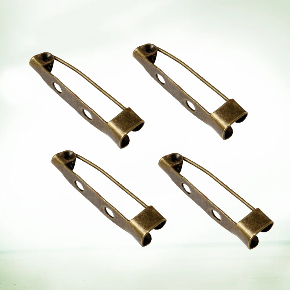 

200pcs 2.5Cm Safety Brooch Pins Bronze Alloy Metal Hard Wear-Resistant Craft Pin Backs For Diy Jewelry Making Clasp Brooch Pin