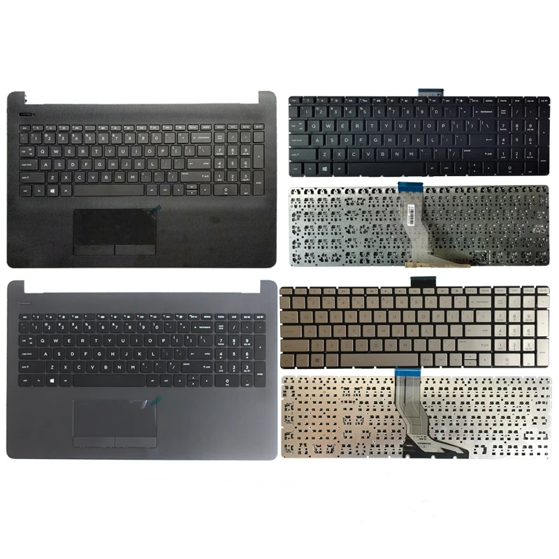 US laptop keyboard for HP 15-bs053od 15-bs033cl 15-bs0xx 15-BS020WM with Palmrest Upper Cover