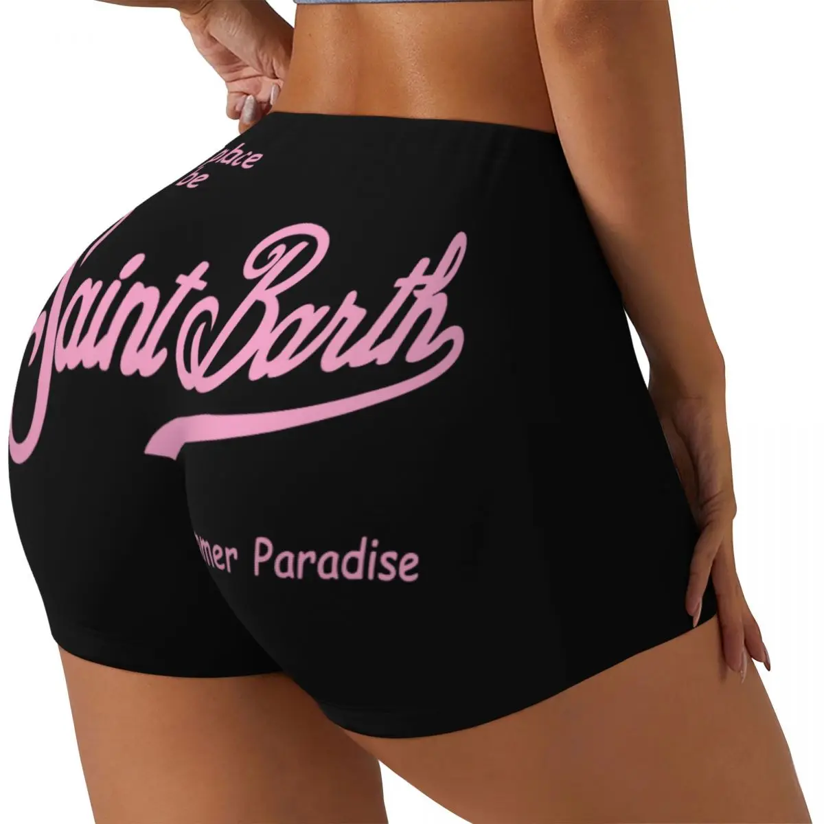 شورت مخصص للتمرين على شكل حرف S-Saints B-barths للنساء في صالة الألعاب الرياضية والكرة الطائرة والجري واليوجا