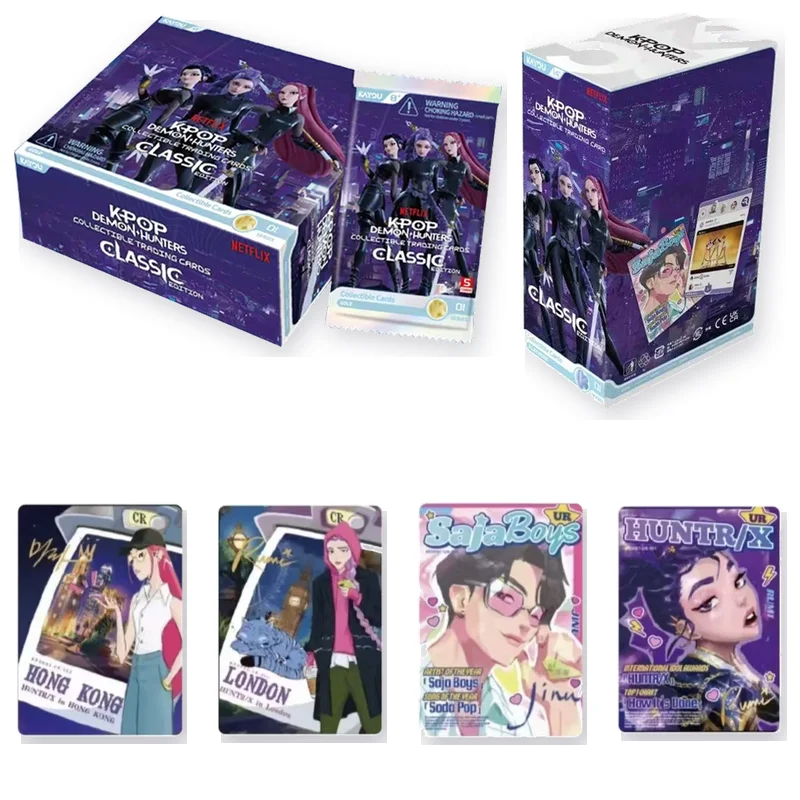 KAYOU Official Genuine KPop Demon Hunters Cards Classic Bag Idol World Tour Anime Character Collection Card Fans Kids Toy Gift
