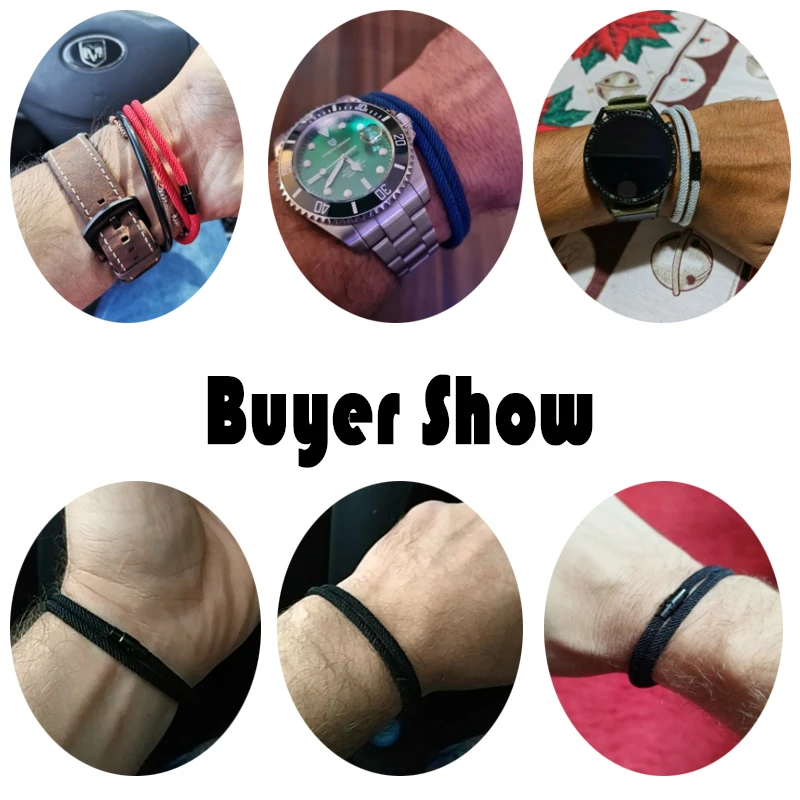 Minimalist Rope Bracelet Homme Female Double Layer Survival Braclet Hand Accessories Friendship Braslet Gift For Lovers