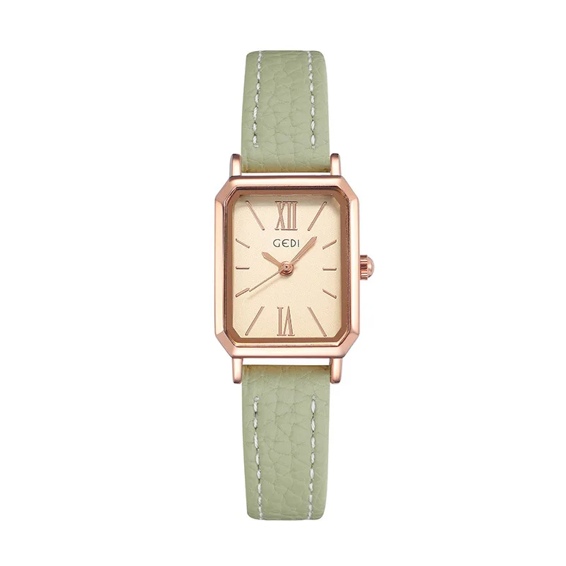 UTHAI CQ445 Trendy, high-end Women watch rectangular retro temperament quartz watch light luxury clock gift，watches for woman
