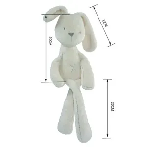 Schöne Kaninchenpuppe mit langen Cartoonohren für Kinder, weiches Spielzeug des luxuriösen für das Baby, Mitschlafen aus dem Kaninchen, Stofftierspielzeug, 42 cm 11 Hauptverkäufe Plucia Shopping - №6