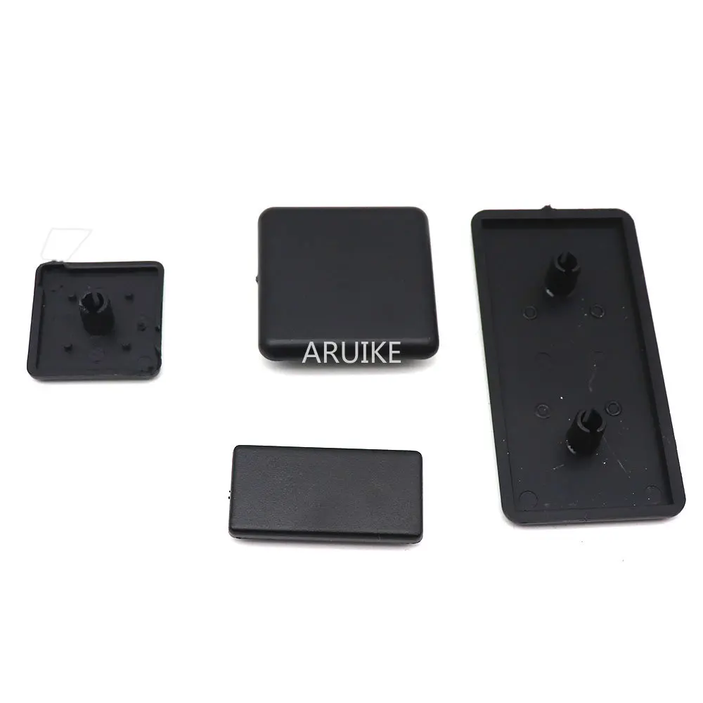 Aluminum Profile Cap Single Hole/Double/Hole/Four Hole Black Europen Standard for 20 30 40 45 50 60 80 9090
