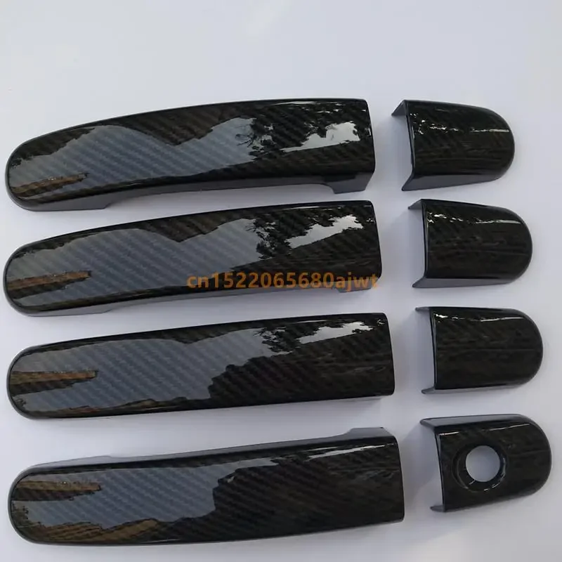 Carbon fiber Car Door Handle Cover Trim for Ford Focus 2 MK2 2005 2006 II for Focus 3 MK3 III 4 MK4 C-Max Kuga Escape Sticker
