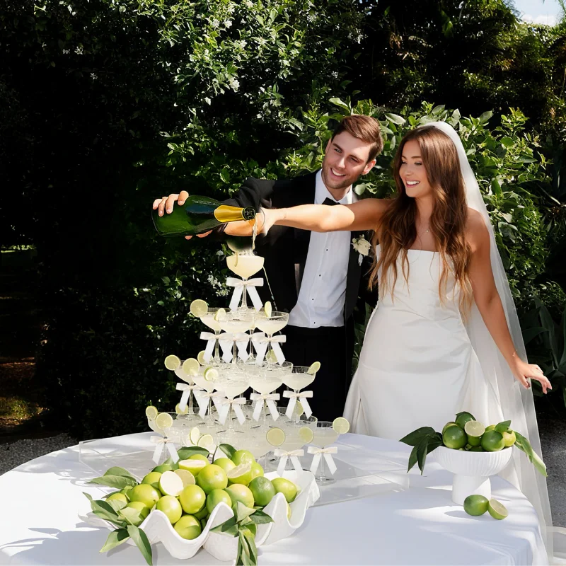 برج شمبانيا أكريليك بـ 4-6 طبق - مراجعة Champagne Tower Set وسعره