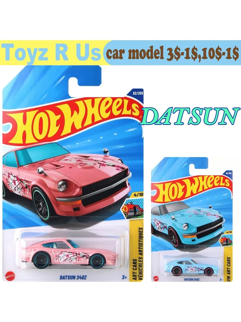 Hot Wheels – voiture originale Datsun 240Z, jouets pour garçons, véhicules moulés sous pression, modèle en métal, Wagon Bluebird, collection, cadeau d'anniversaire, C4982/2025M, 1/64